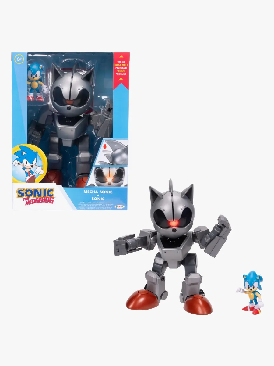 Sonic The Hedgehog Figurset med Mecha Sonic