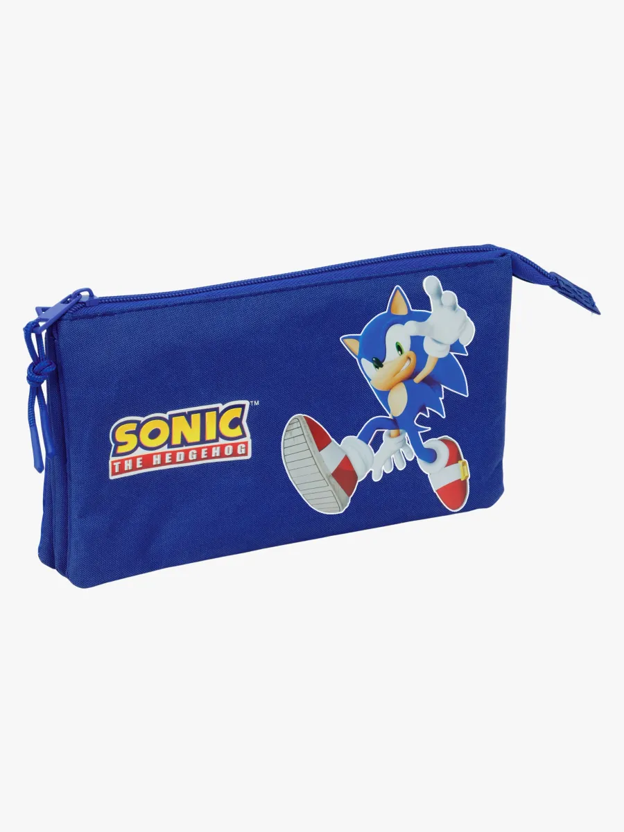 Sonic Trippelpennfodral, Blå