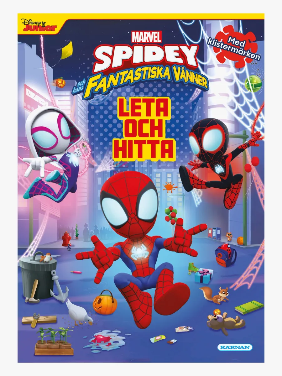 Spidey and His Amazing Friends leta och hitta Pysselbok