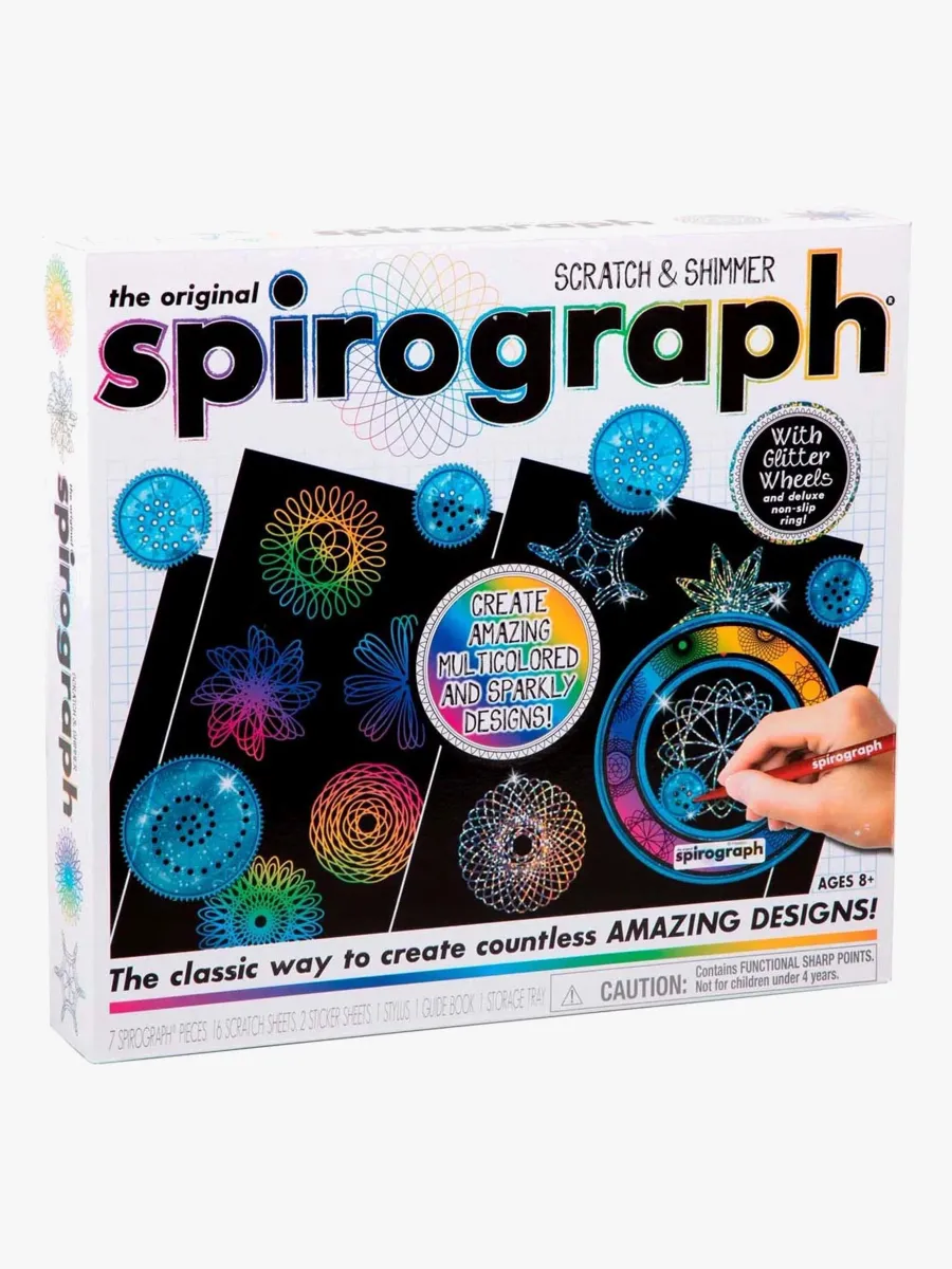 Spirograph Ritverktyg Skrapa och Skimra