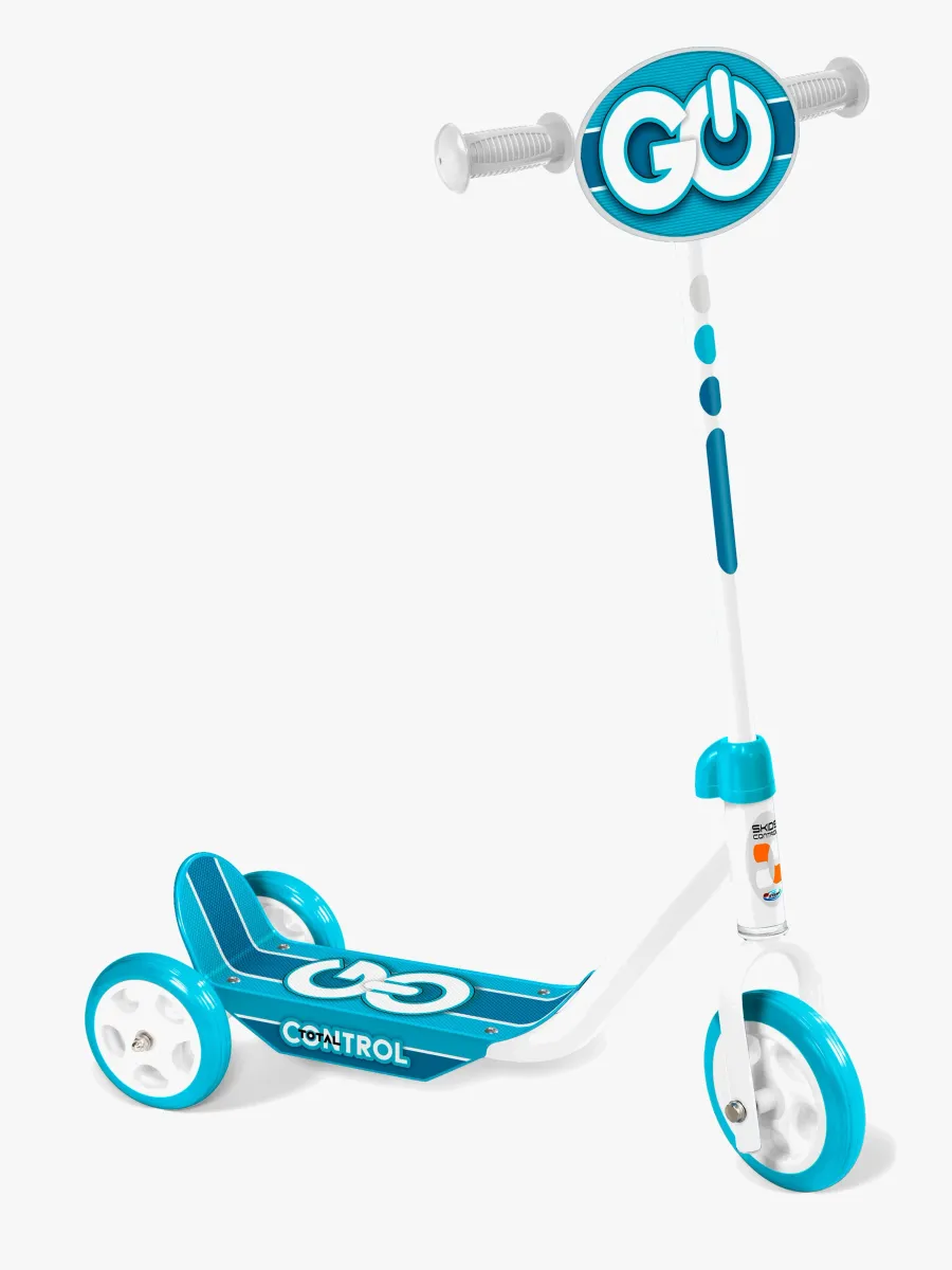 Stamp Skids Control 3-hjulig Sparkcykel, Blå/Vit