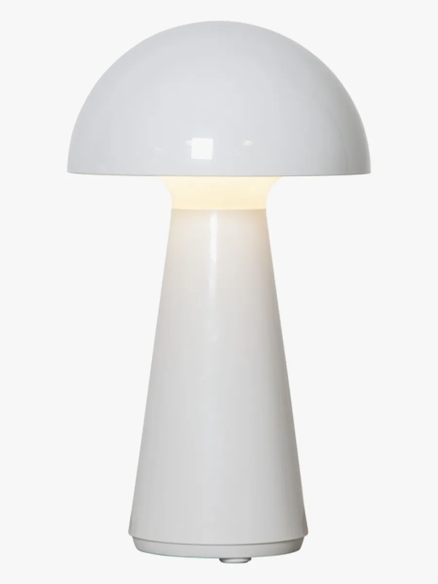 Star Trading Bordslampa Mushroom, Vit, Barnrum
