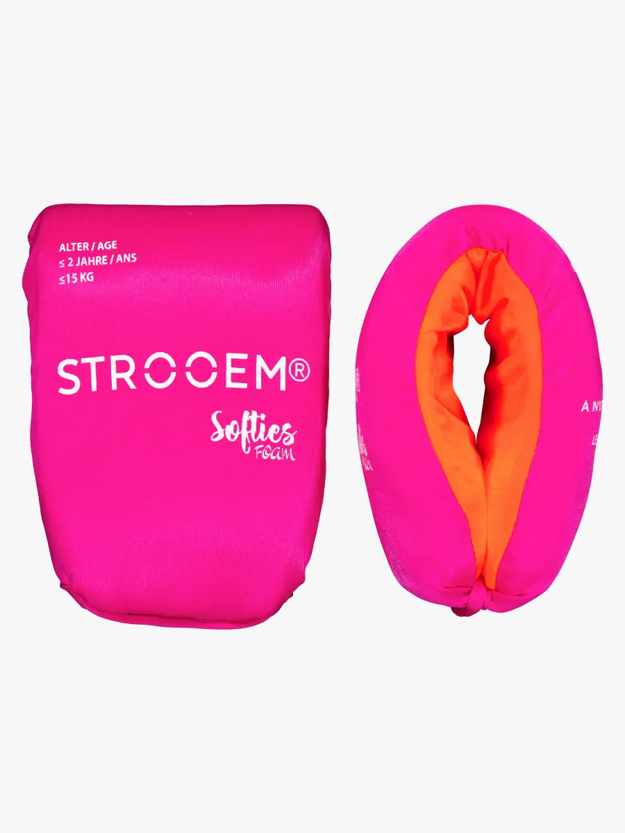 Strooem Softies Armpuffar, Pink-Orange, 0-2 år