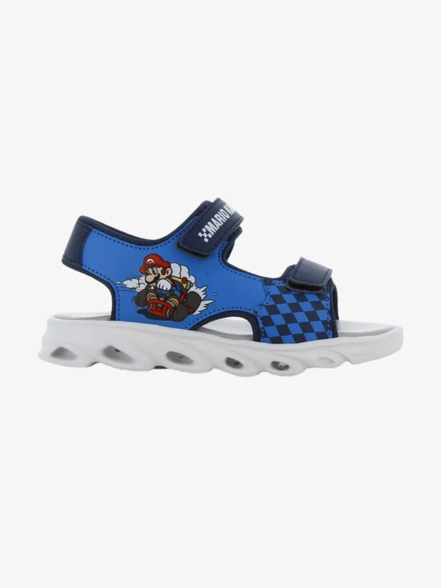 Super Mario Blinkande Sandaler, Navy/Cobalt Blue, 26