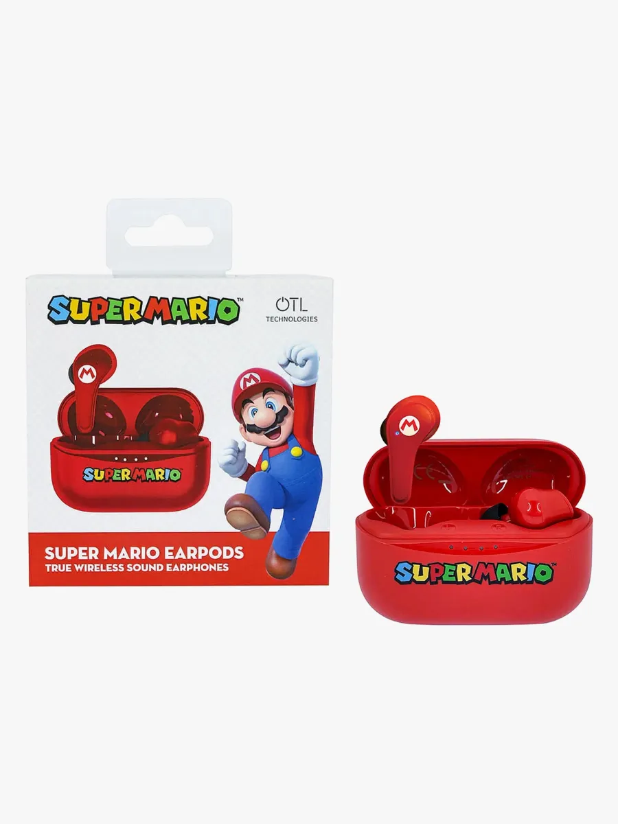 Super Mario Hörlurar In-Ear TWS, Röd