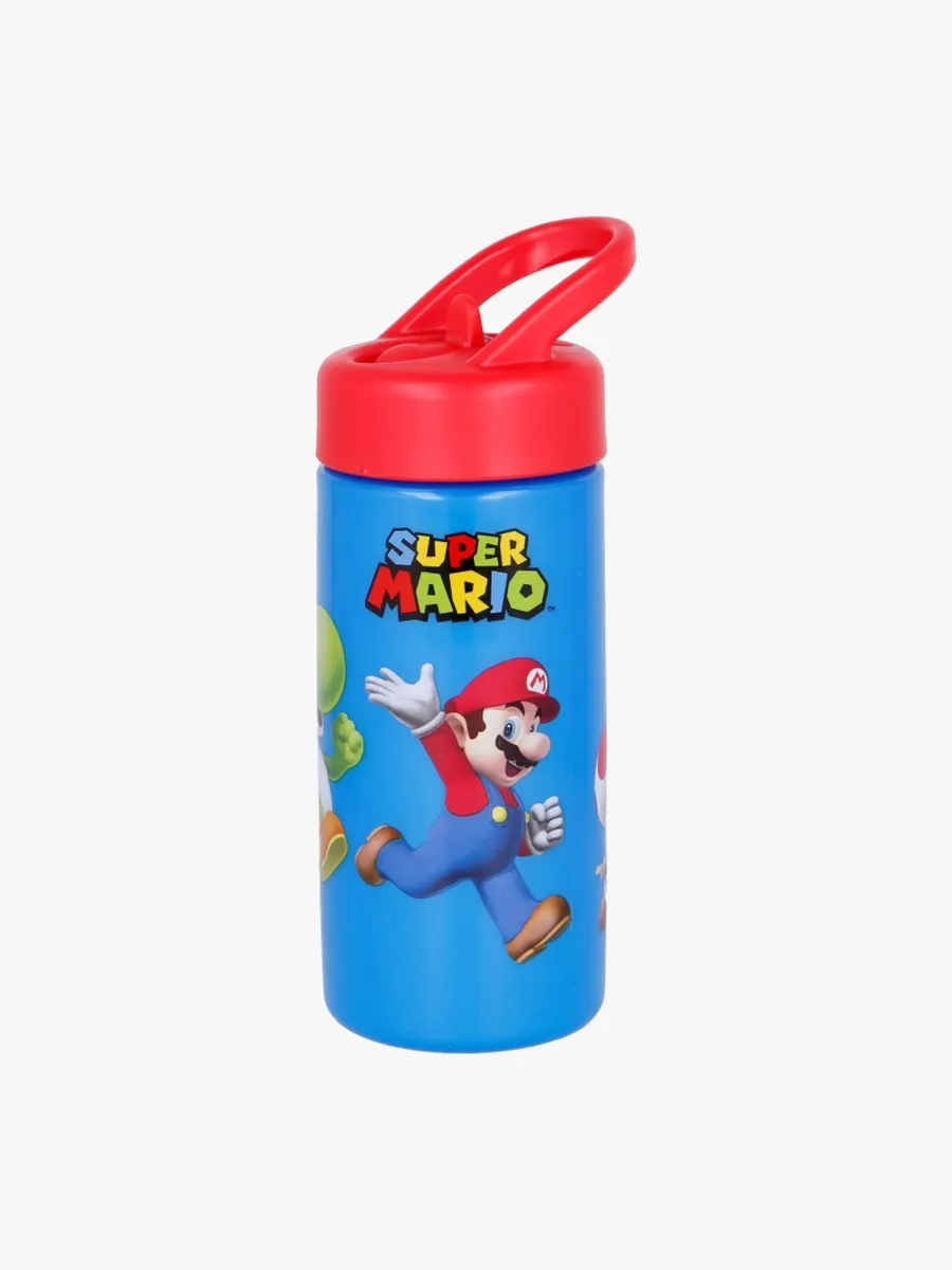 Super Mario Vattenflaska 410ml, Blå