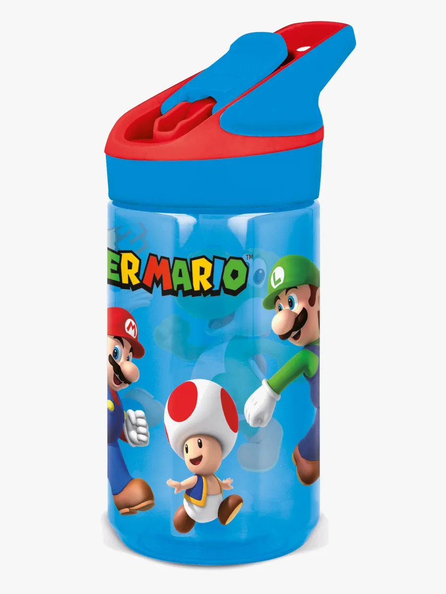 Super Mario Tritan Premium Vattenflaska 480 ml, Blå