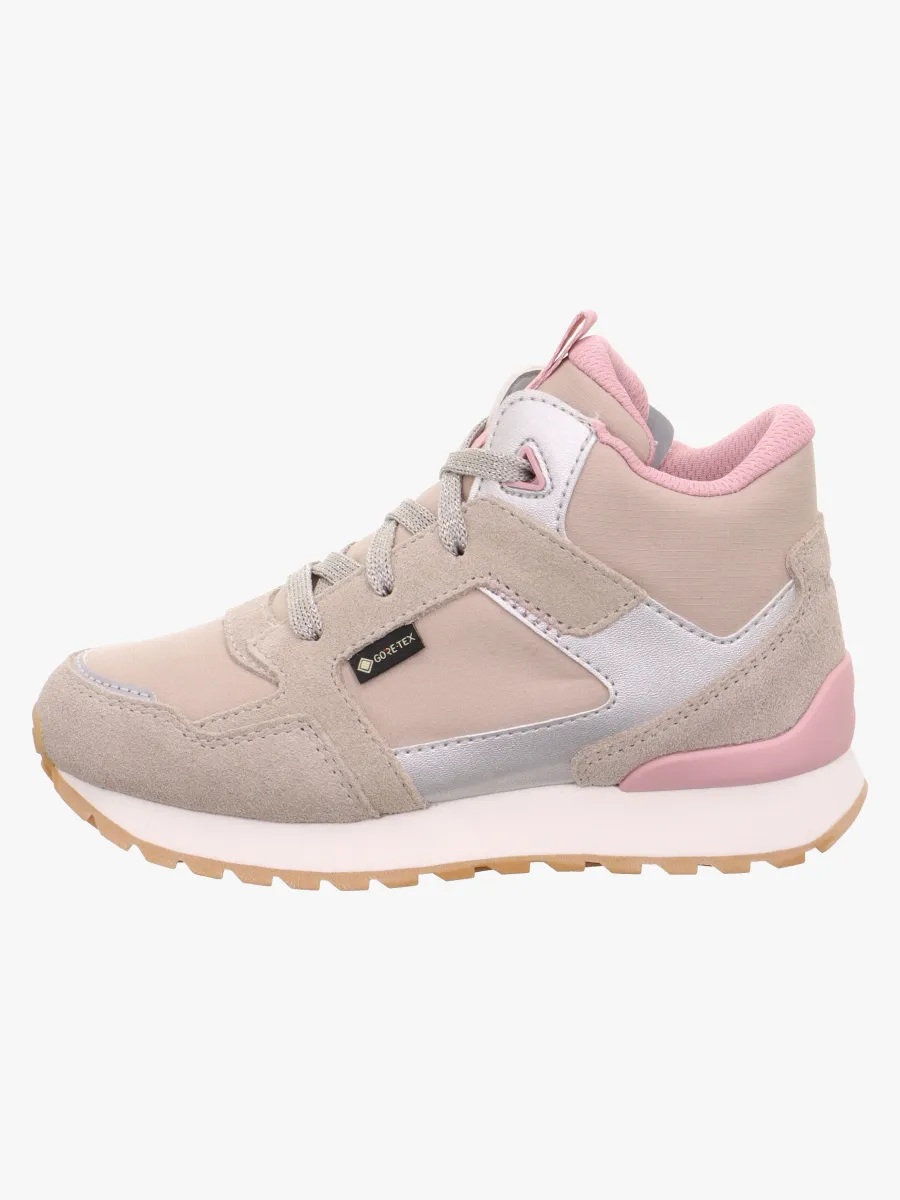 Superfit Dash Mid GTX Sneakers, Beige/Pink, 28