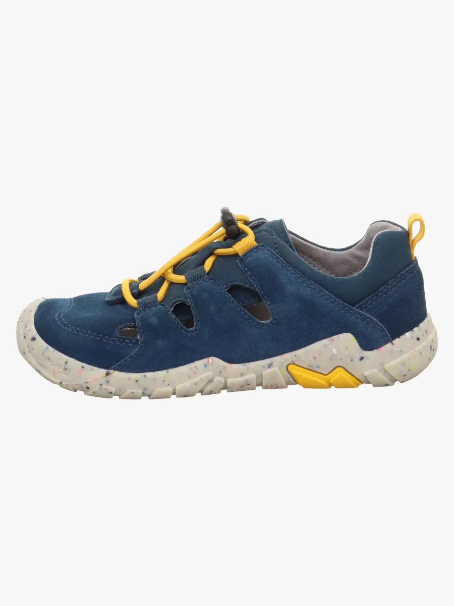 Superfit Trace Barefoot Sneakers, Blå/Gul, 30