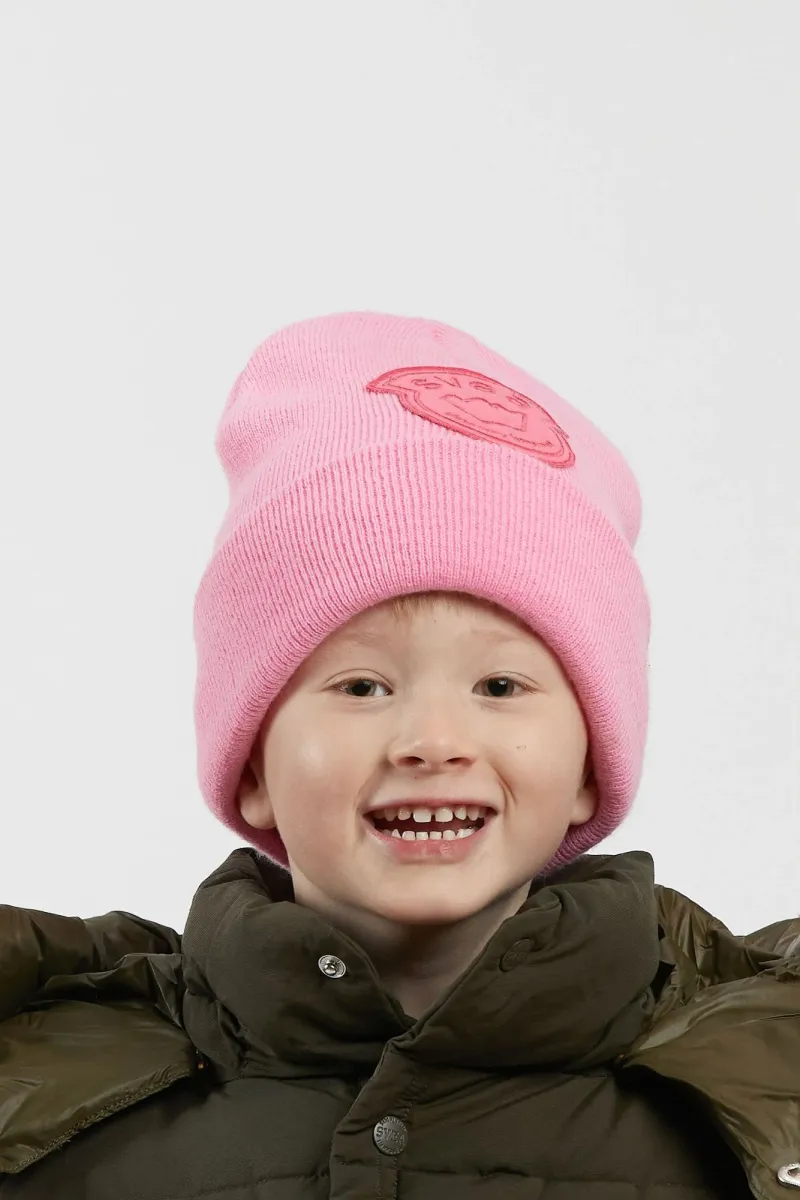 Svea Big Felt Badge Mössa, Cool Pink