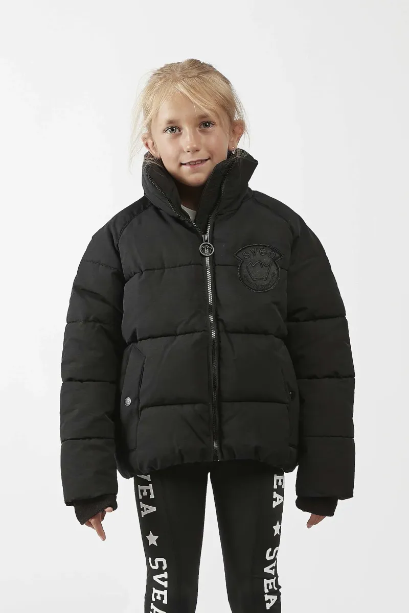 Svea Volume Puffjacka, Black, 120