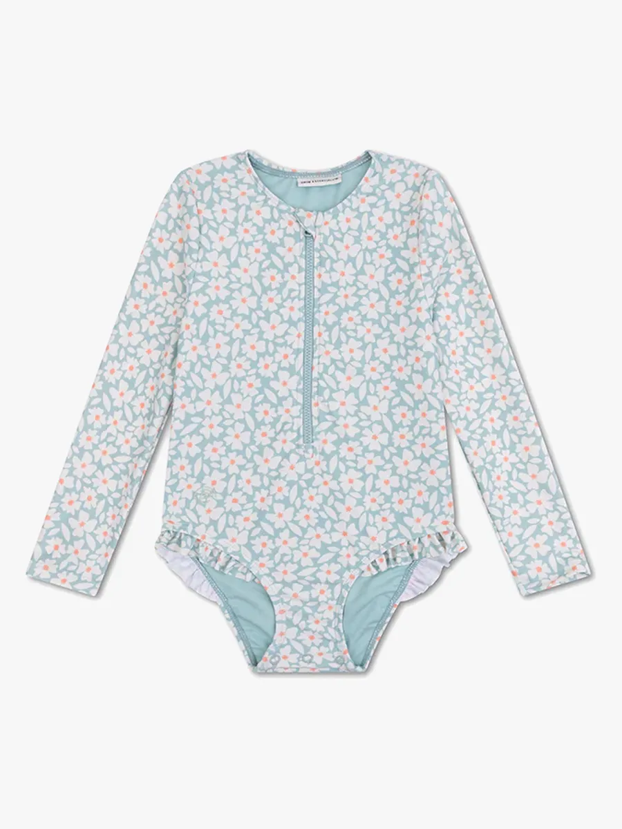 Swim Essentials Baddräkt, Florish Green, 98-104
