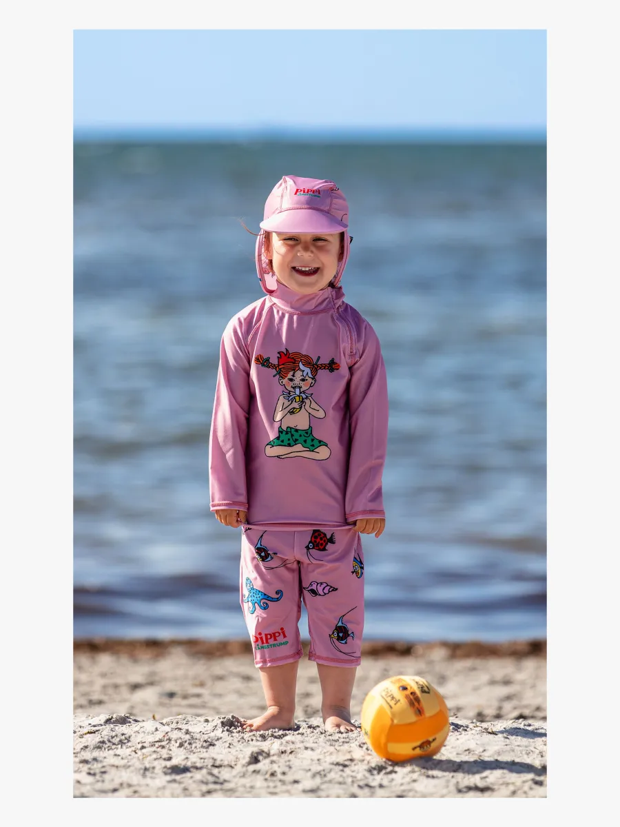 Swimpy Pippi UV-Set 3 Delar, Rosa, 110-116