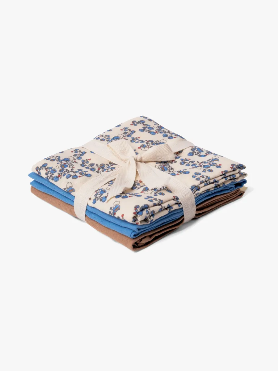 That's Mine Bora Muslinfilt 3-Pack, Blue Bells