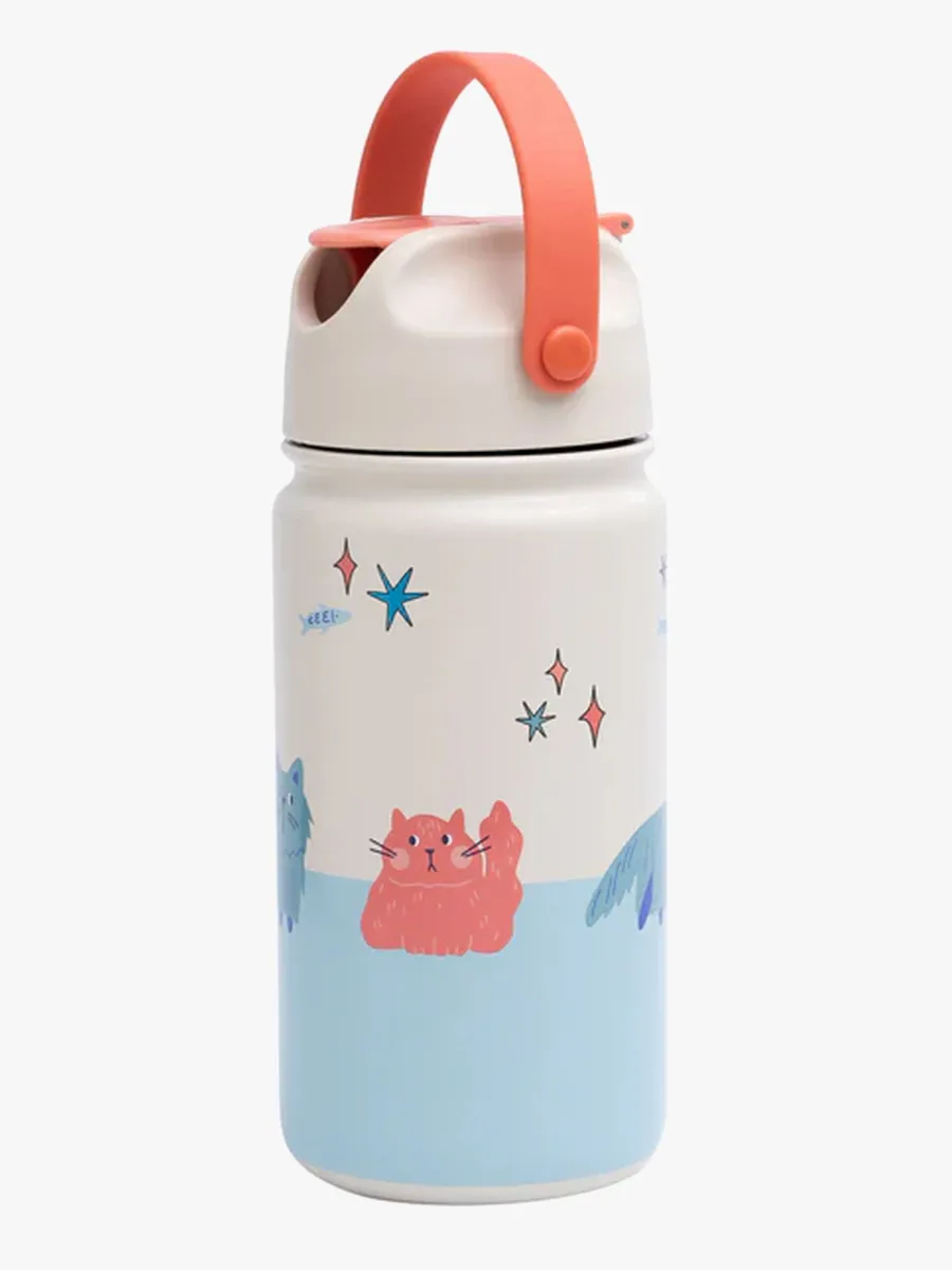 The Cotton Cloud Stainless Steel Vattenflaska, Meowtiful Cats
