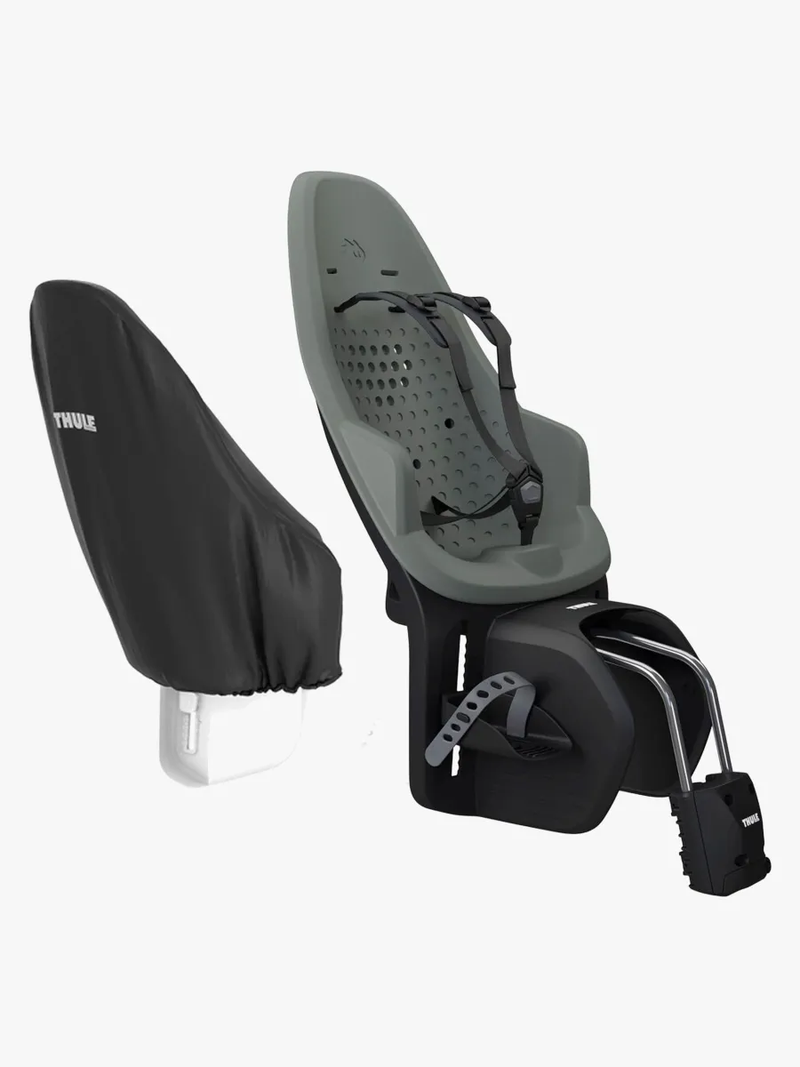 Thule Yepp 2 Maxi Frame Mount Cykelsits inkl. Regnskydd, Agave