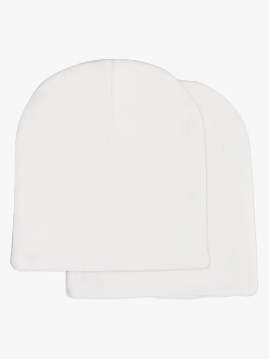Tiny Treasure Sarah 2-Pack Mössa, White 44-46