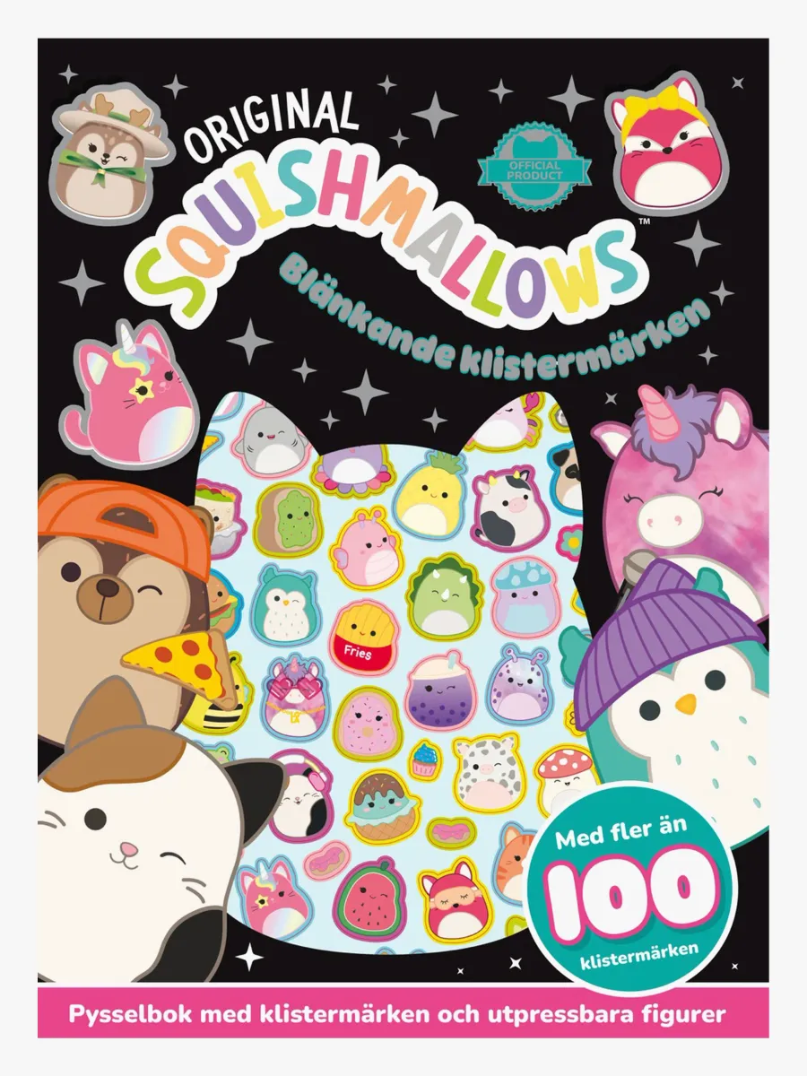 Tukan Förlag Squishmallows: Blänkande Klistermärken Pysselbok