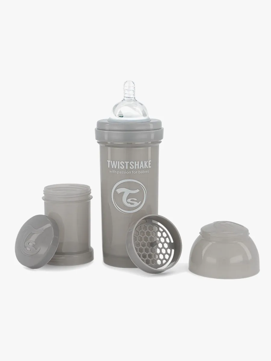 Twistshake Anti-Kolik Nappflaska 260 ml, Grå - Bäst i test