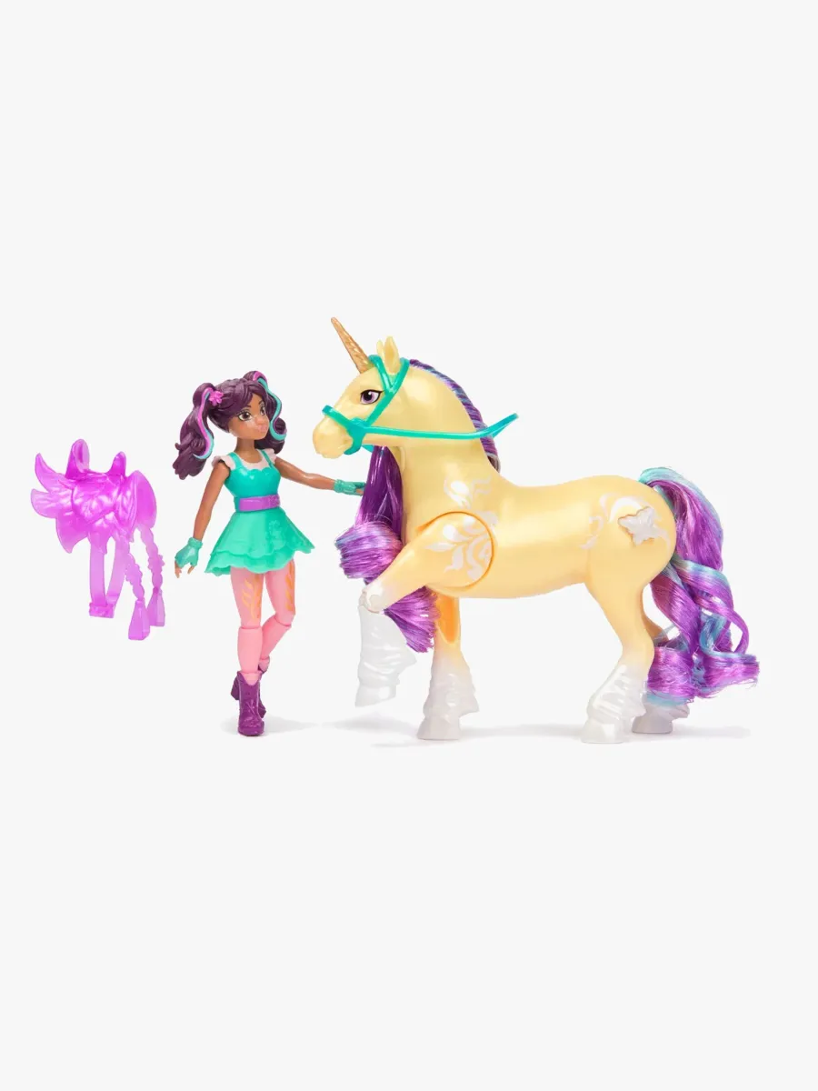 Unicorn Academy Figurset Ava &  Plant Magic Leaf