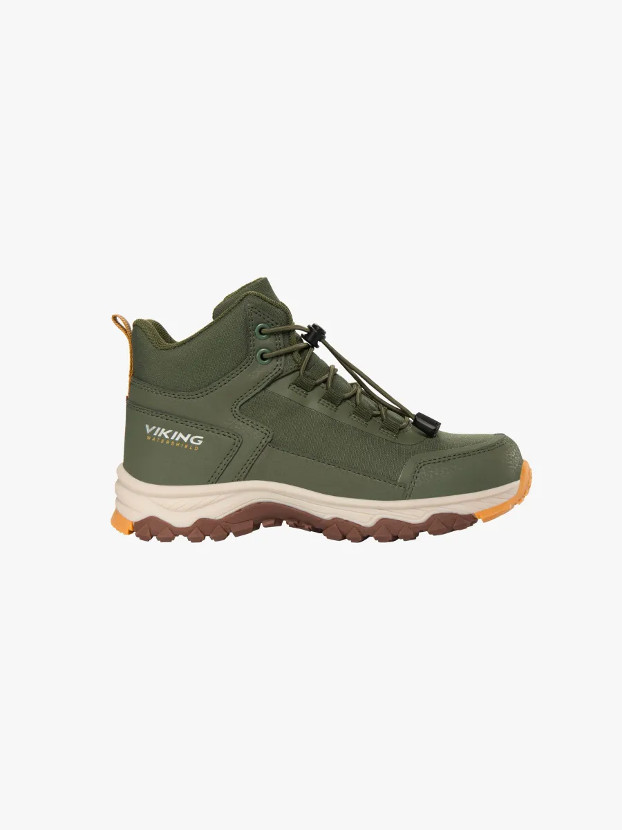 Viking Akkarvik Mid SL WP  Fodrade Sneakers, Green, 29