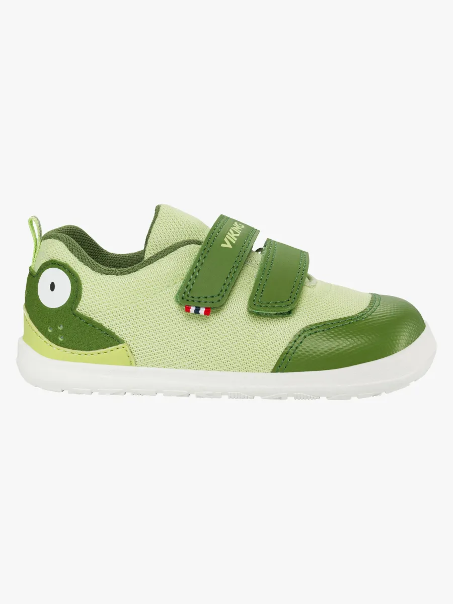 Viking Alv Paw 2V Barefoot Sneakers, Light Green/Green, 29