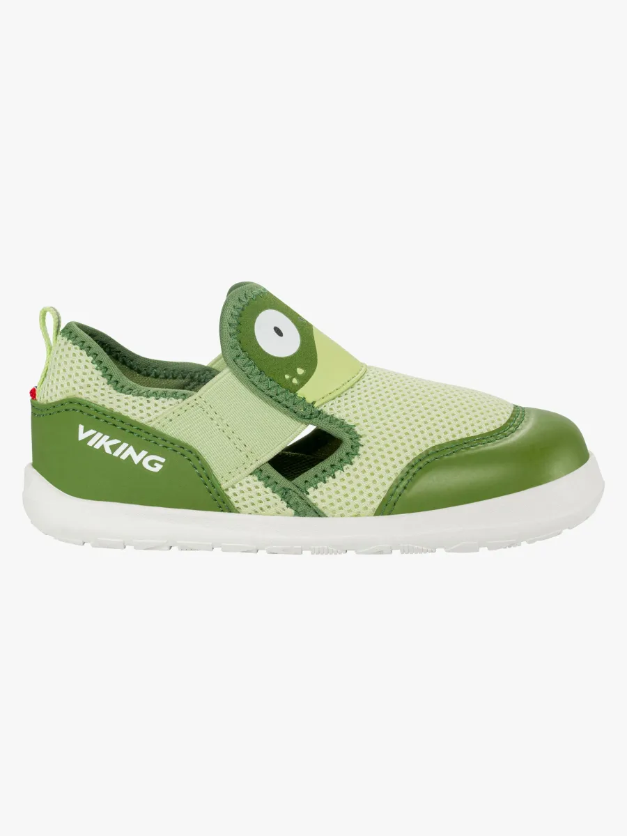 Viking Alv Paw Barefoot Sandaler, Light Green/Green, 22