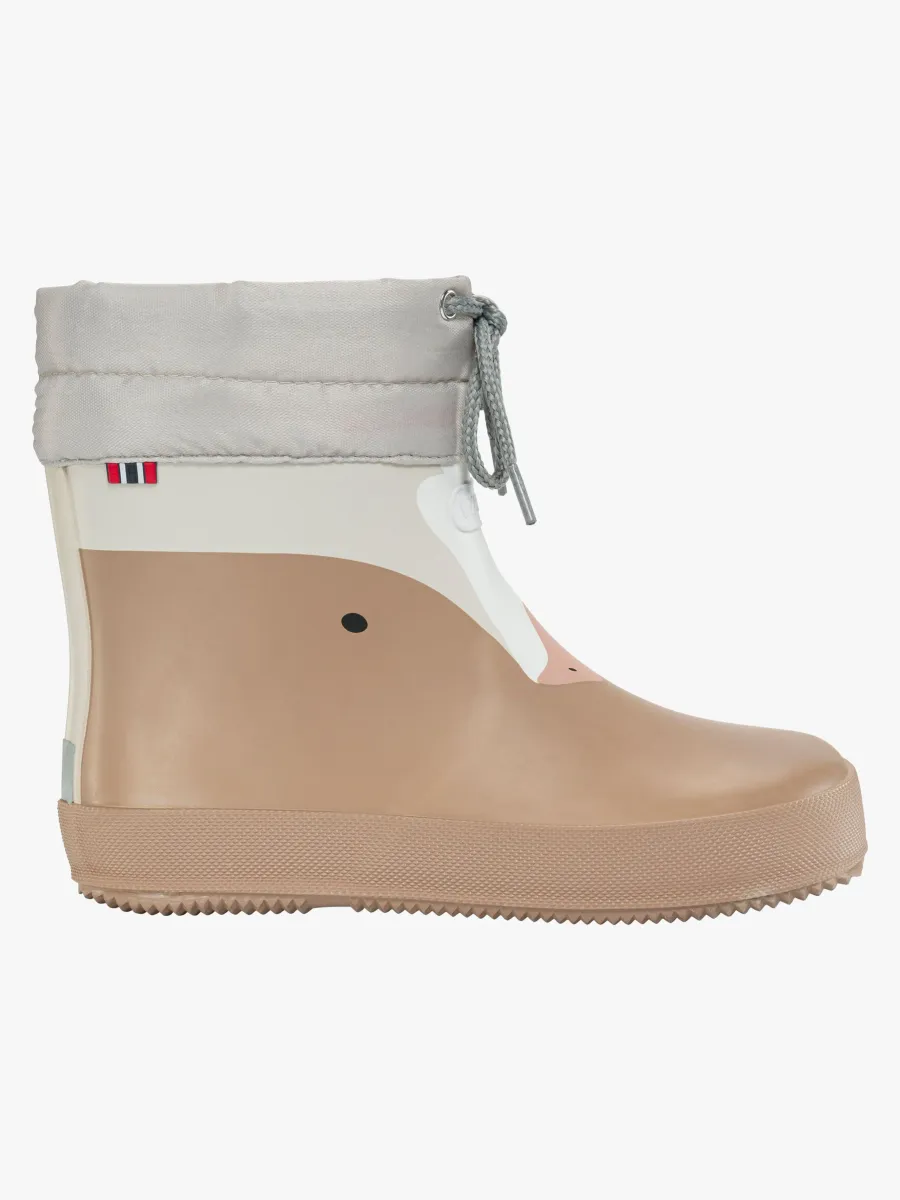 Viking Alv Paw Print Barefoot Gummistövlar, Beige, 24