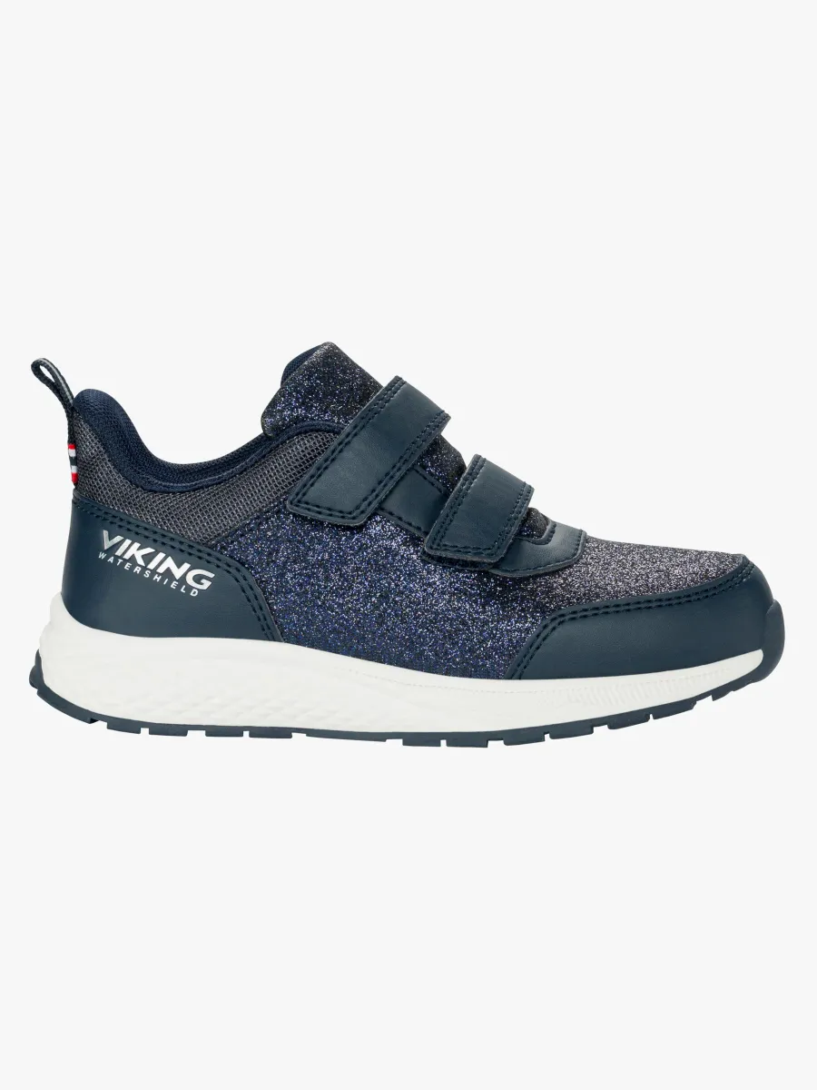 Viking Bouncy Glitter WP 2V Sneakers, Navy, 29