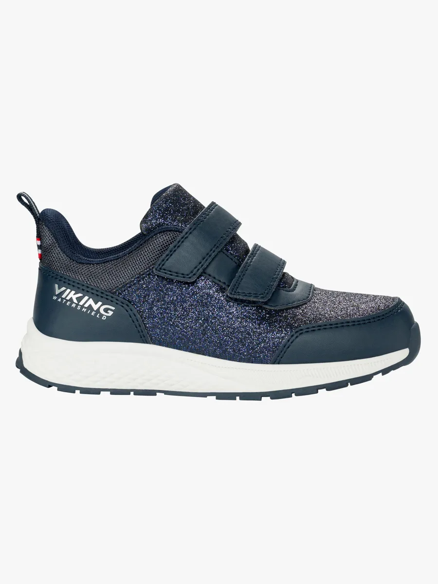 Viking Bouncy Glitter WP 2V Sneakers, Navy, 31