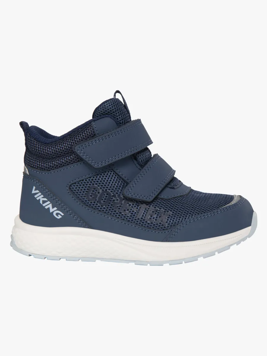 Viking Bouncy Mid 2V GTX Sneakers, Dark Blue, 25
