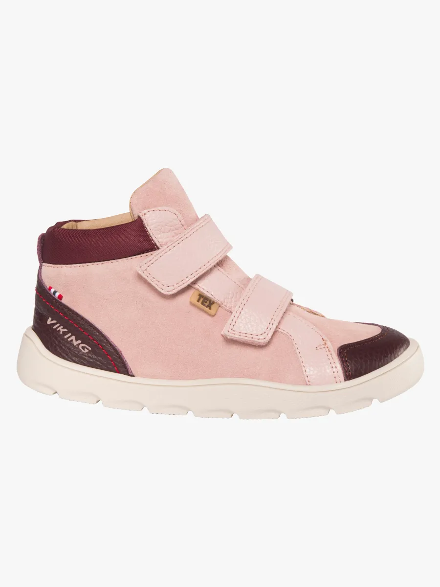 Viking Molde Barefoot Mid TEX 2V Jr Sneakers, Light Pink, 33
