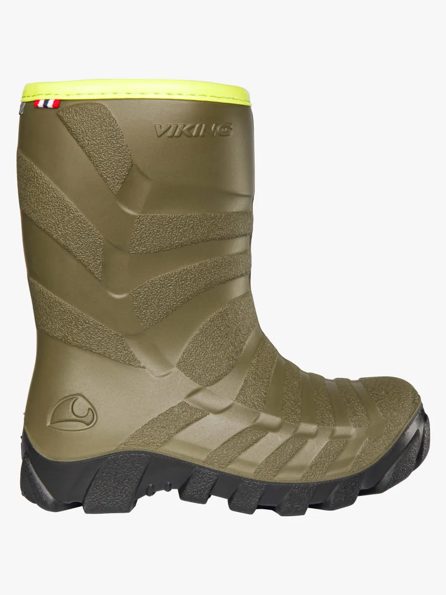 Viking Ultra Fodrade Gummistövlar, Khaki/Svart, 38 - Bäst i test