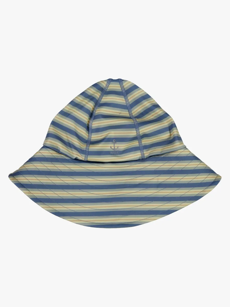 Wheat Solhatt, Bluefin Stripe, 6-8 år