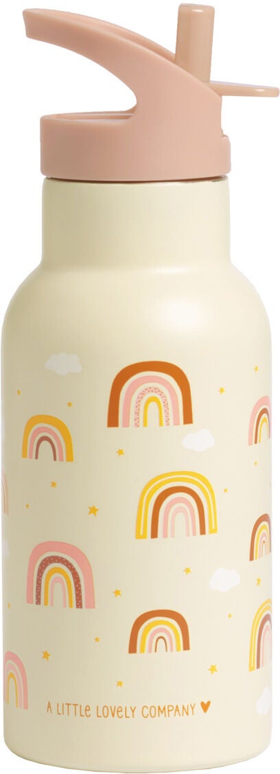 A Little Lovely Company Vattenflaska Regnbågar 350 ml|Beige