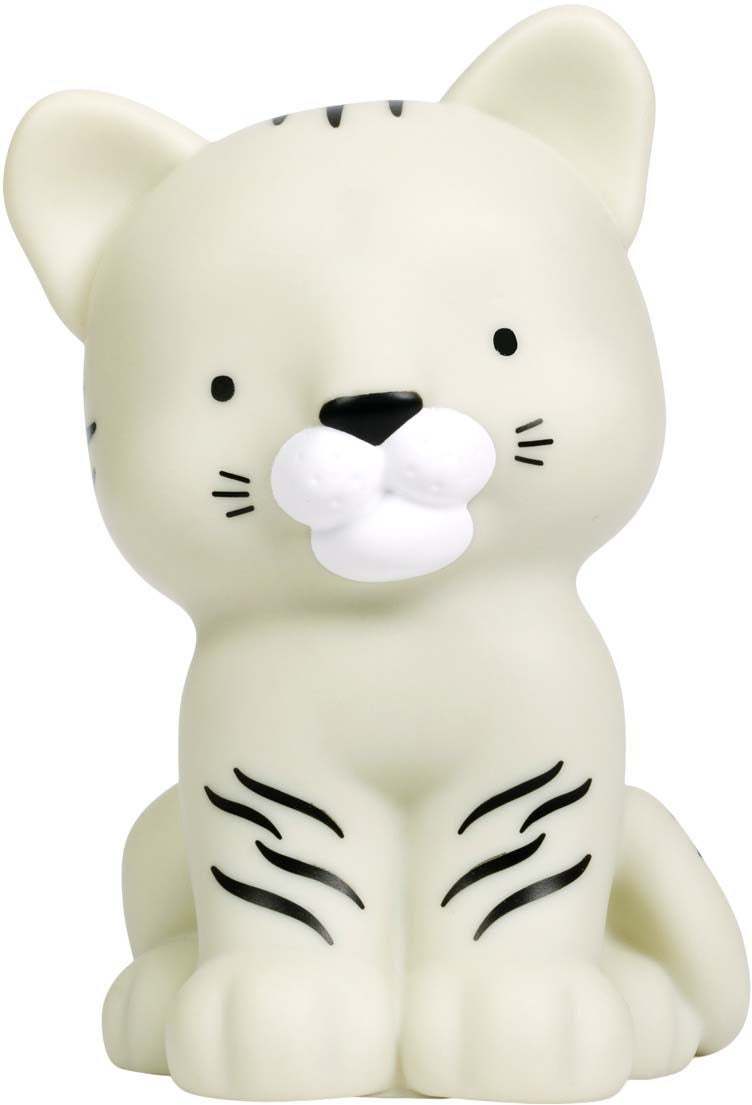 A Little Lovely Company White Tiger Nattlampa|