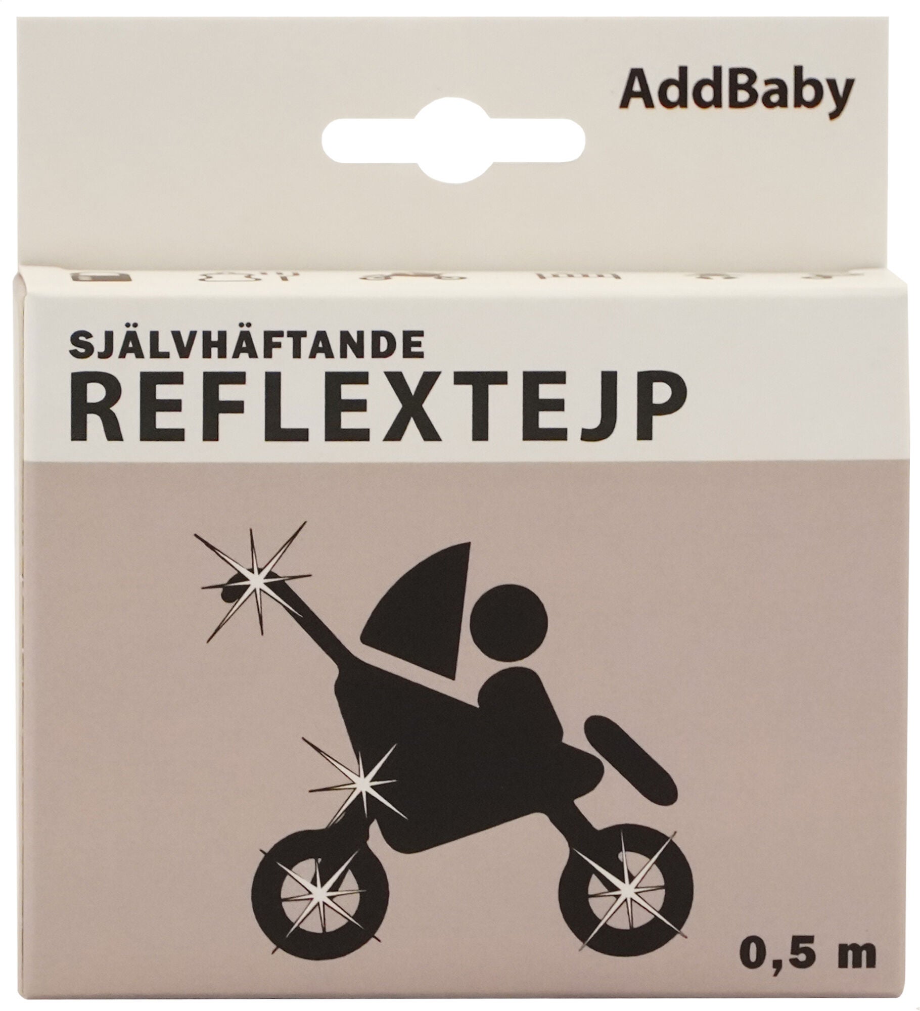 AddBaby Reflextejp 0.5 m|Silver