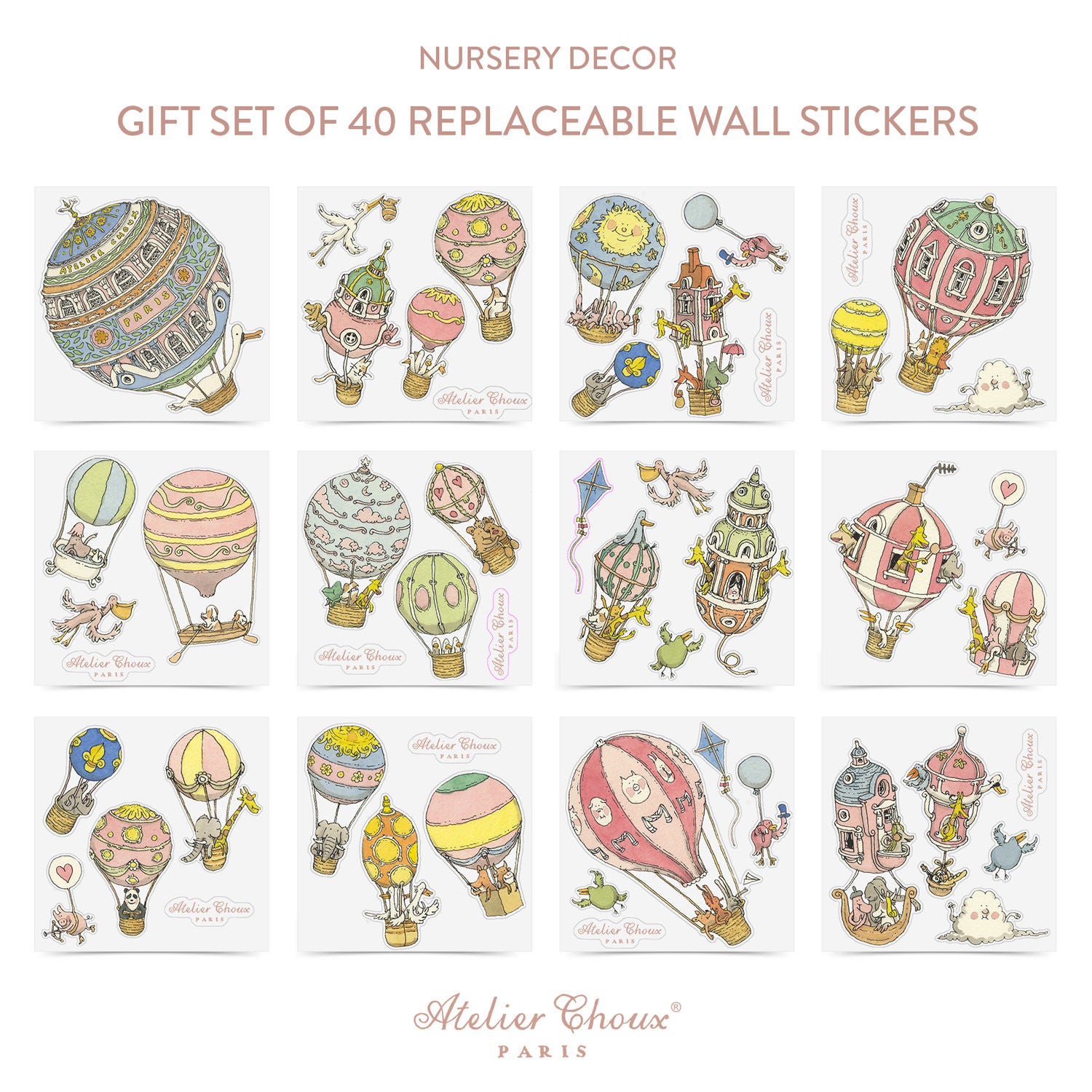 Atelier Choux Wall sticker|40 st