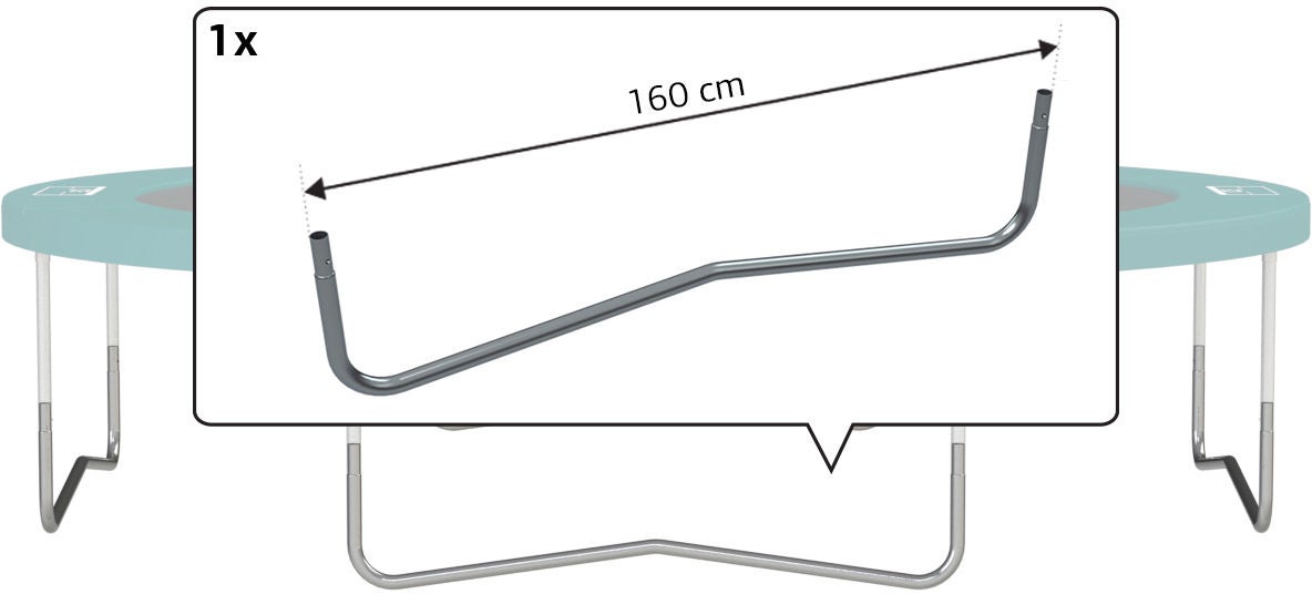 BERG Reservdel Favorit W-ben 380 160 cm