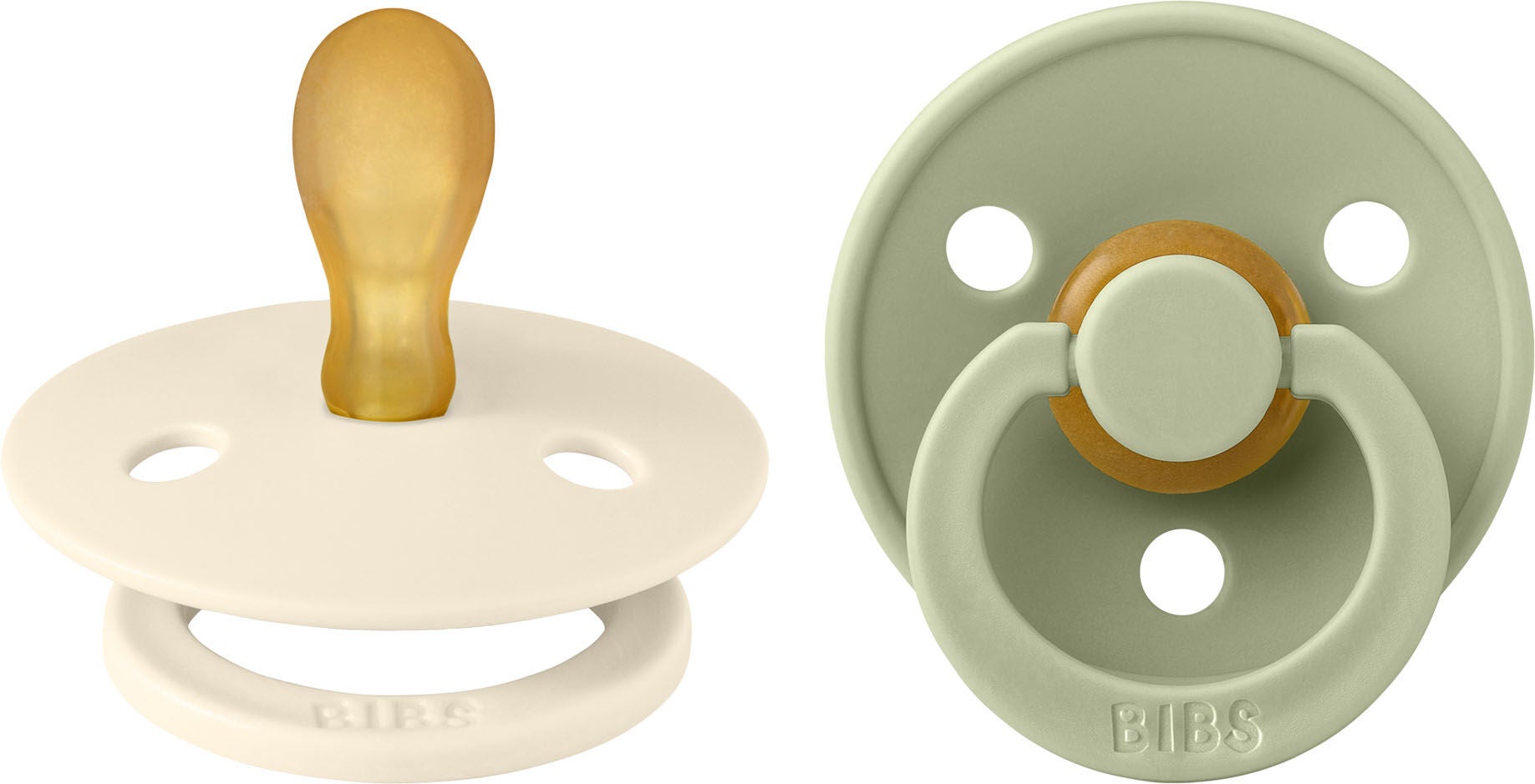 BIBS Colour Napp 2-pack Latex Stl 1 Symmetrisk