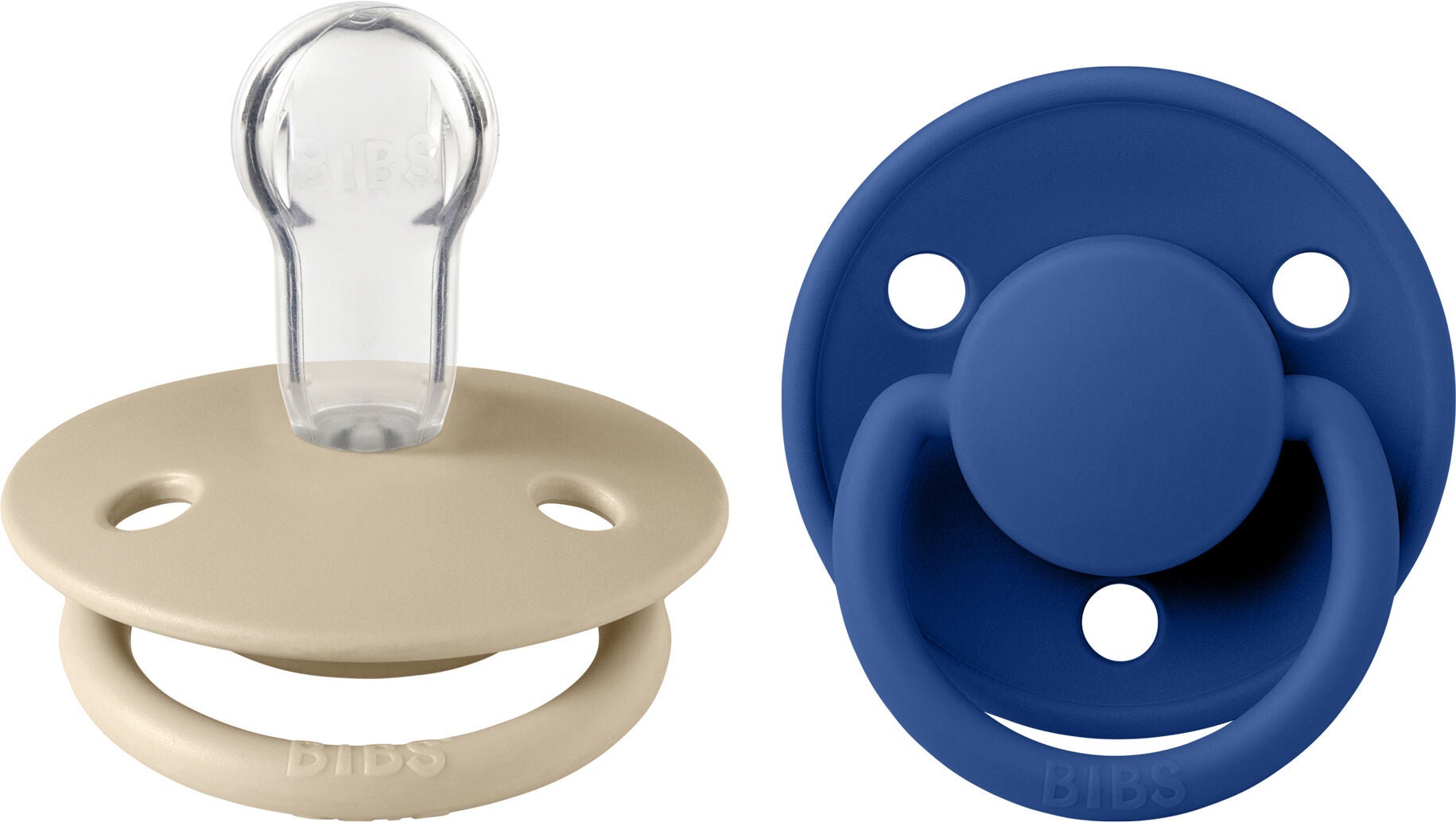 BIBS De Lux Napp 2-pack Silikon One Size Rund