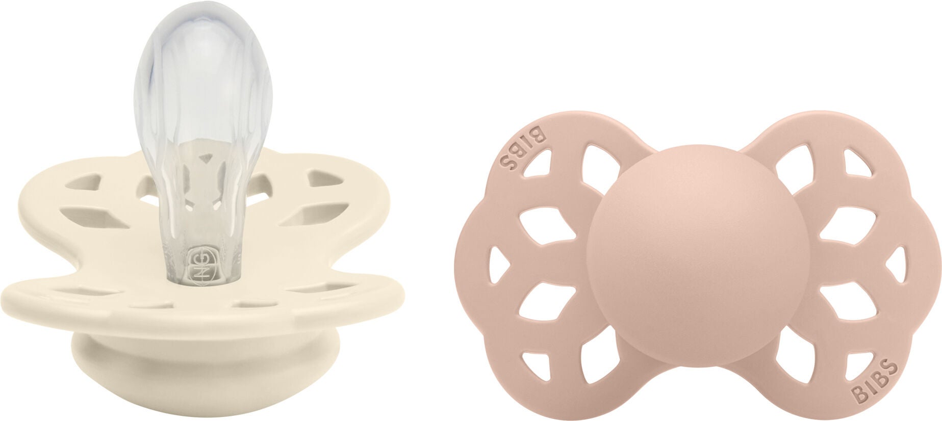 BIBS Infinity Napp 2-pack Silikon Stl 1 Symmetrisk