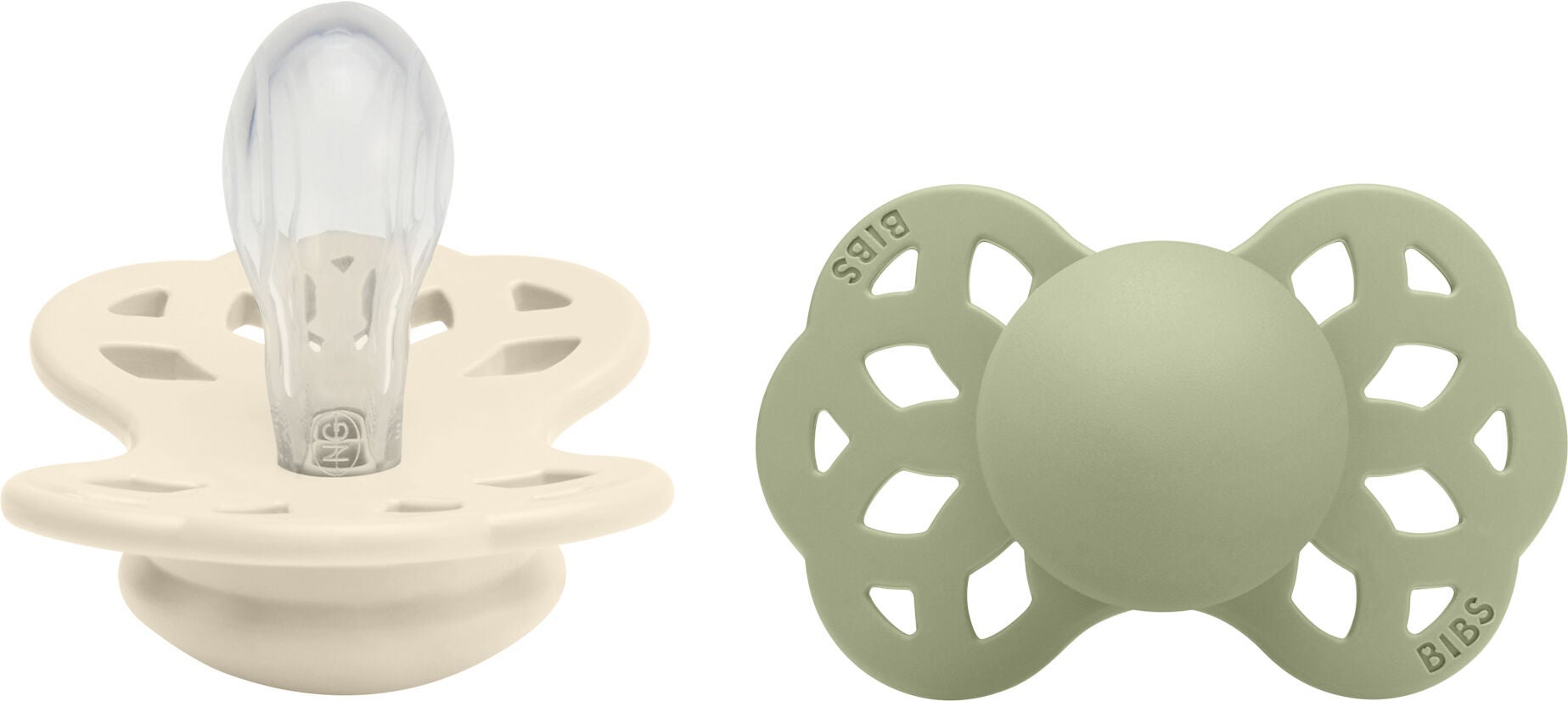 BIBS Infinity Napp 2-pack Silikon Stl 1 Symmetrisk