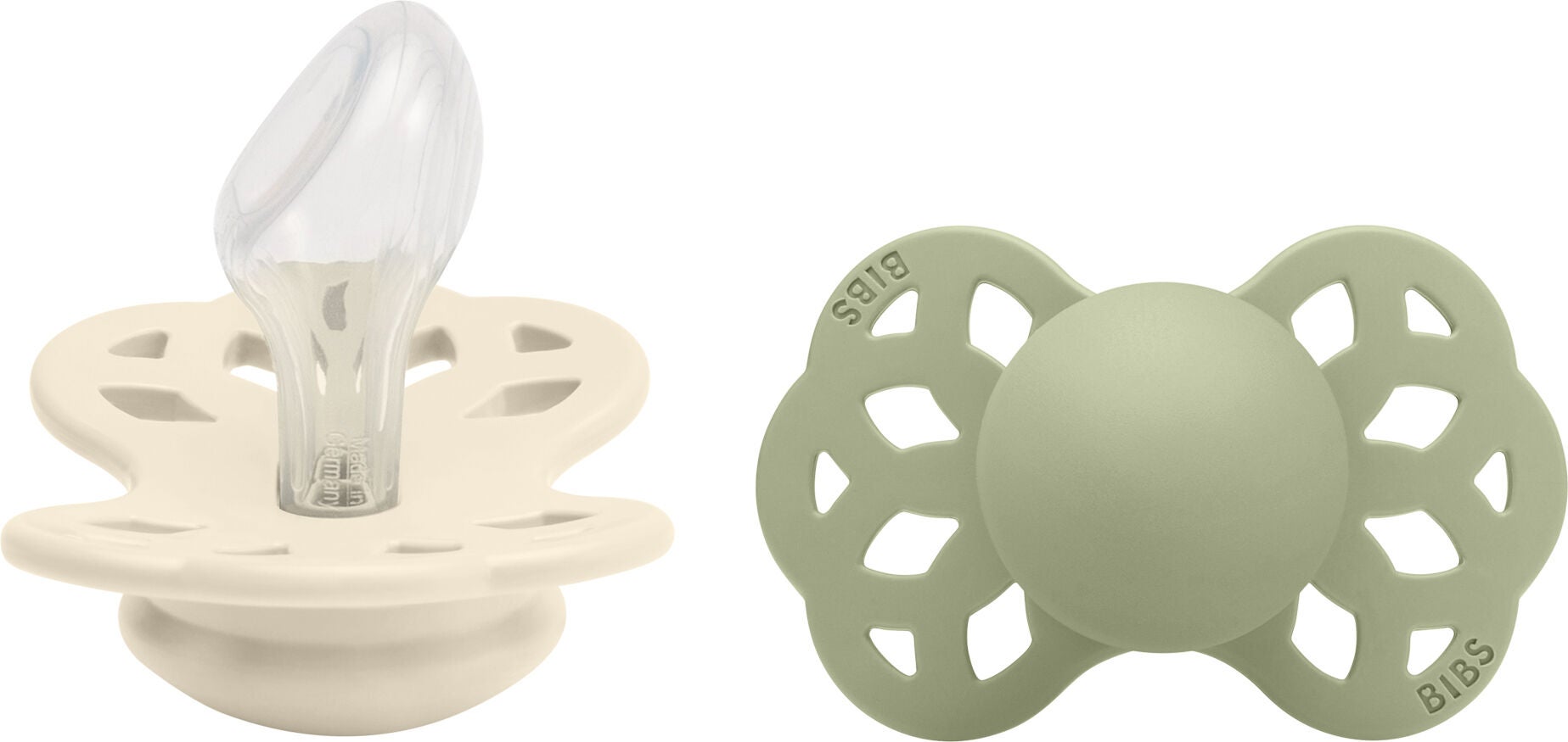 BIBS Infinity Napp 2-pack Silikon Stl 2 Anatomisk