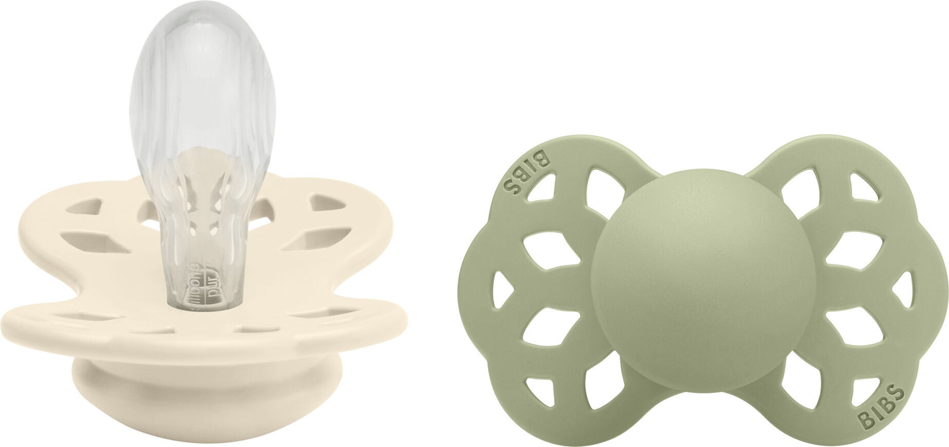 BIBS Infinity Napp 2-pack Silikon Stl 2 Symmetrisk
