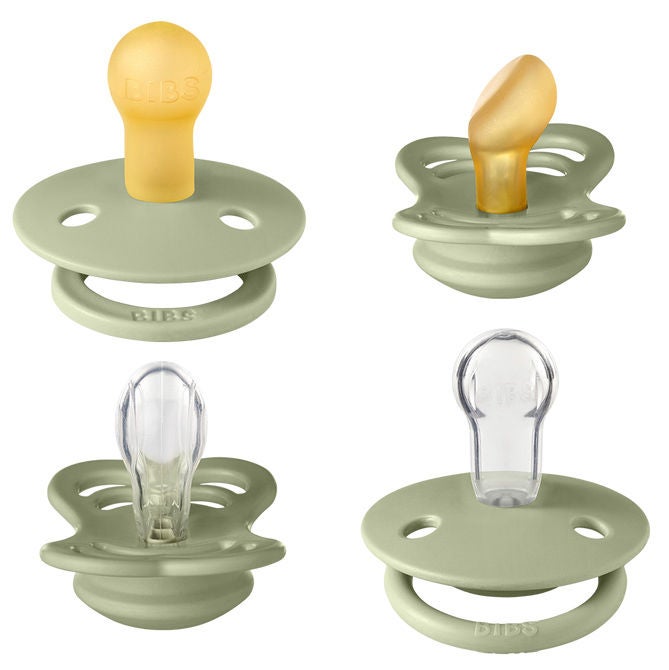 BIBS Try-it Collection Napp 4-pack Latex/Silikon One Size|Sage