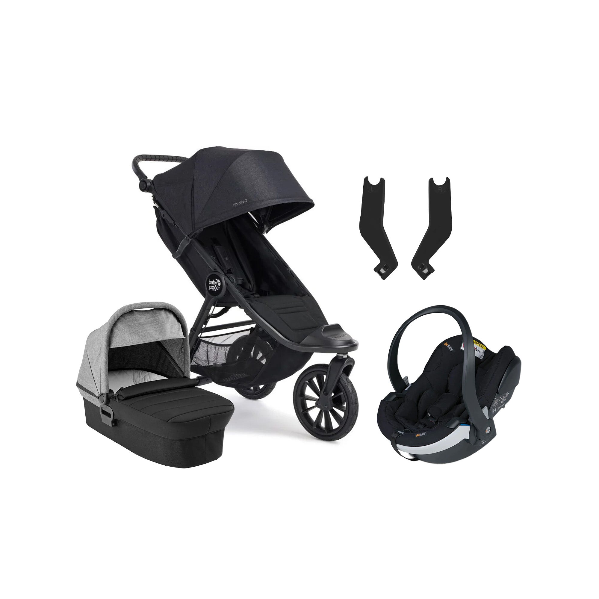 Baby Jogger City Elite 2 Duovagn inkl. BeSafe iZi Go Modular X2