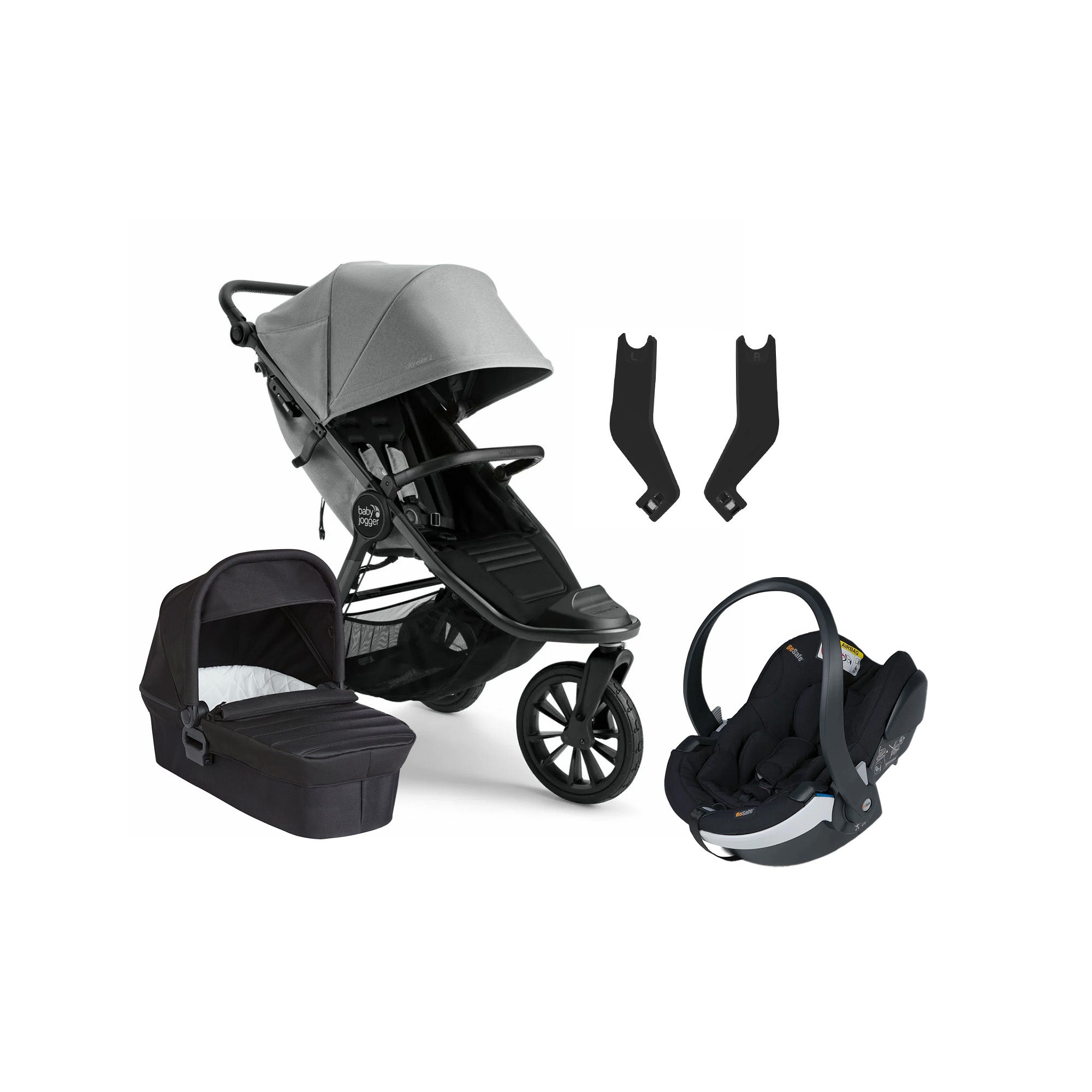 Baby Jogger City Elite 2 Duovagn inkl. BeSafe iZi Go Modular X2