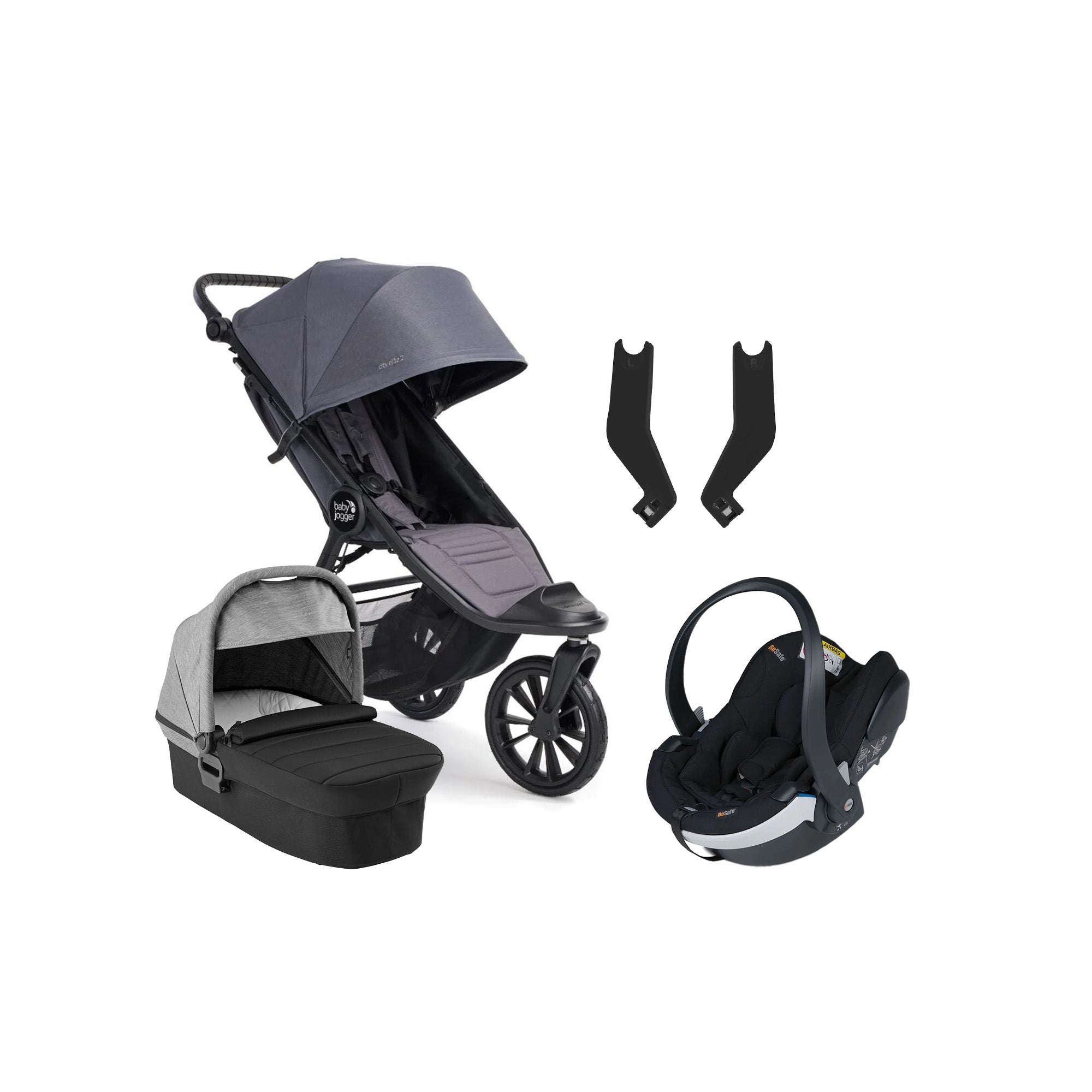 Baby Jogger City Elite 2 Duovagn inkl. BeSafe iZi Go Modular X2