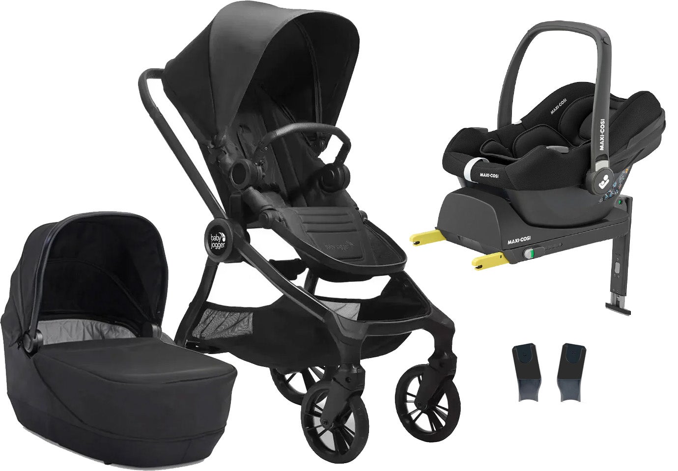 Baby Jogger City Sights Duovagn inkl. Maxi-Cosi CabrioFix i-Size Babyskydd &  Bas